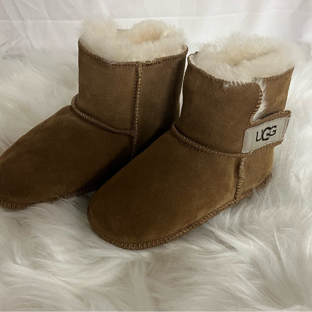 UGG Tan Kids Boots with Cream Lining